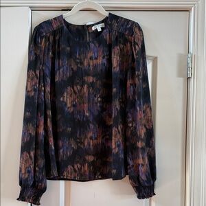 Stitch Fix  Nine Britton Black and Purple Women's Blouse
